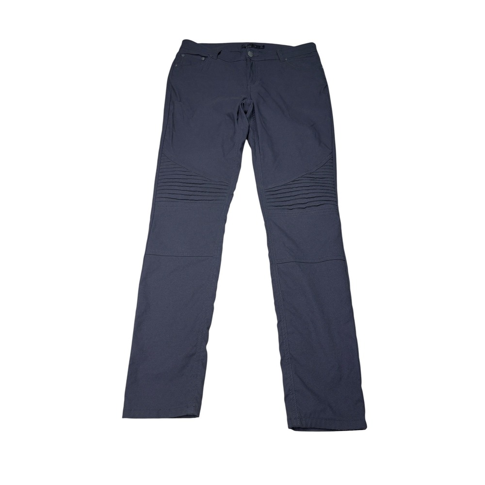 Prana Briann Moto Pants Womens 10 W32 L30 Charcoal Gray Nylon Stretch W4118RG15